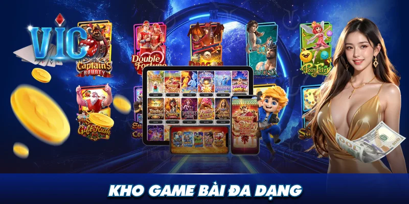 Đa dạng trò chơi game bài Vicclub thú vị