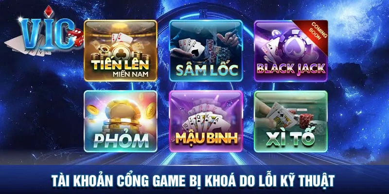Tài khoản cổng game bị khoá do lỗi kỹ thuật