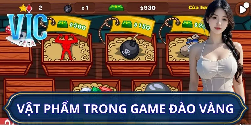 Danh sách vật phẩm trong game đào vàng
